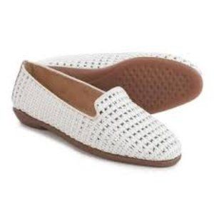 Aerosoles Betunia Sz 8 White Silver Woven Slip On